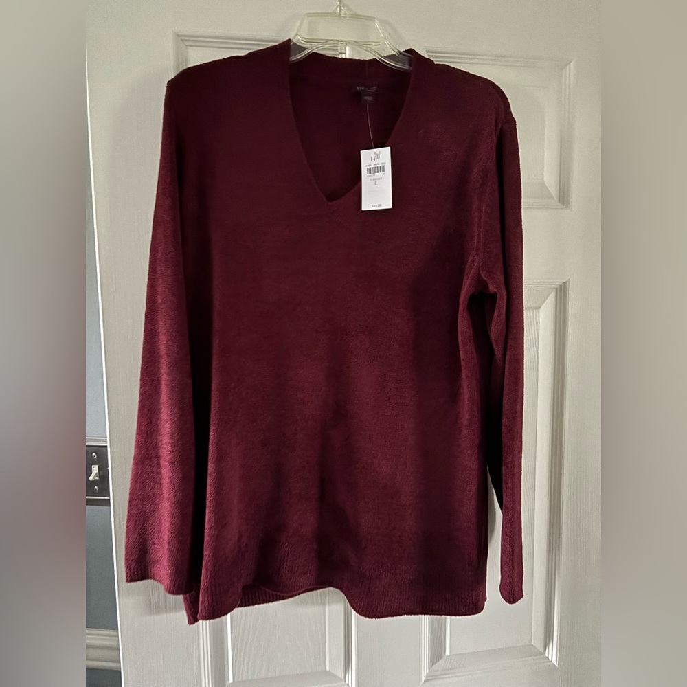 NWT J Jill Velour Tunic Sweater